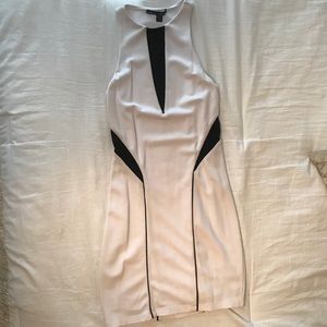 Bebe black and white sleeveless dress